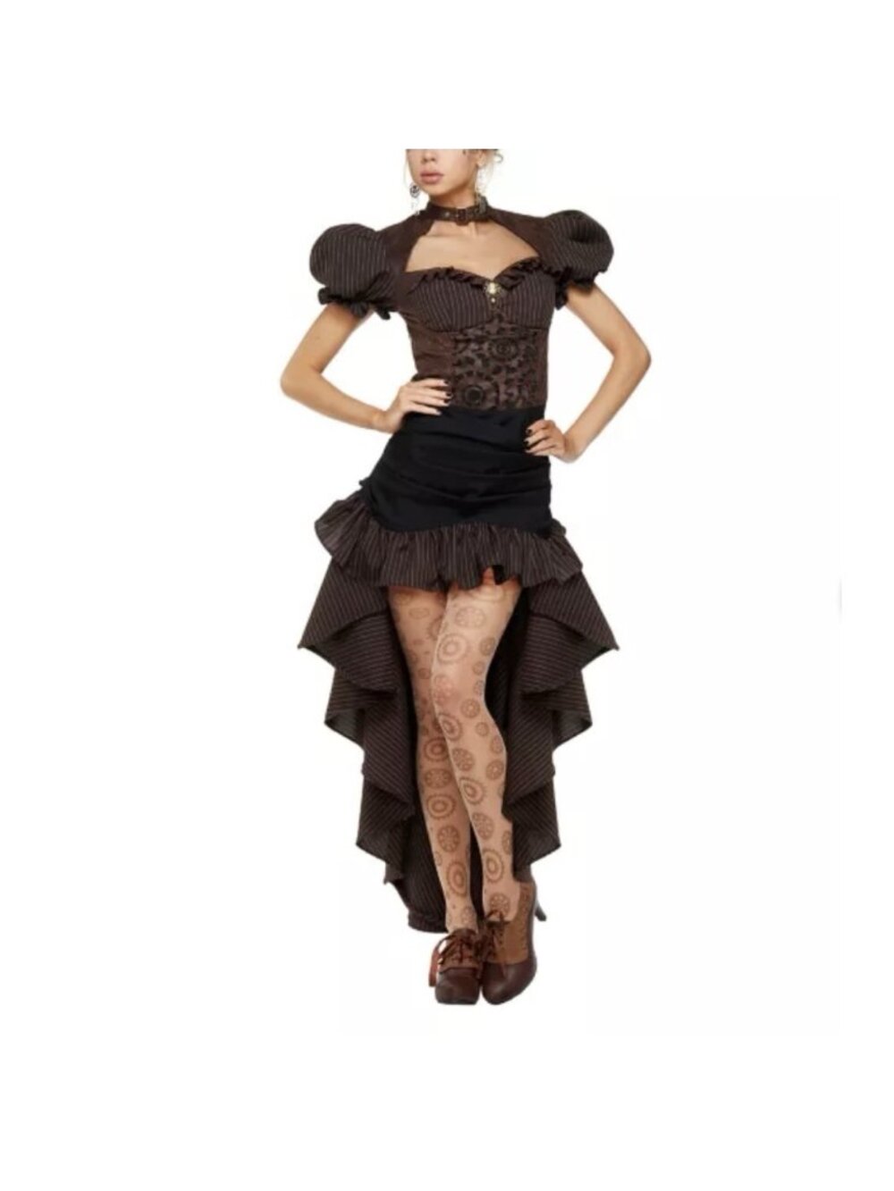 Spirit Halloween Adult Burn Out Steampunk Dress Costume Large